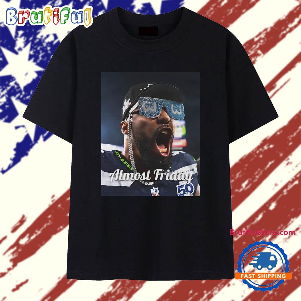 Leonard Williams Glasses Seahawks Almost Friday T Shirt