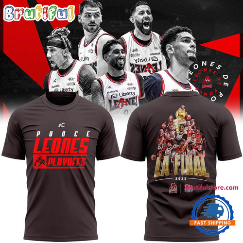 Leones de Ponce Finals BSN 2025 Basketball Team Graphic T Shirt