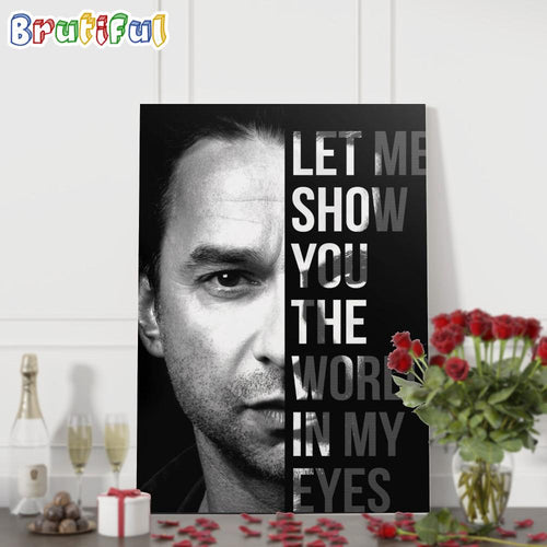 Let Me Show You The World In My Eyes Depeche Mode Dave Gahan Wall Art Poster Canvas