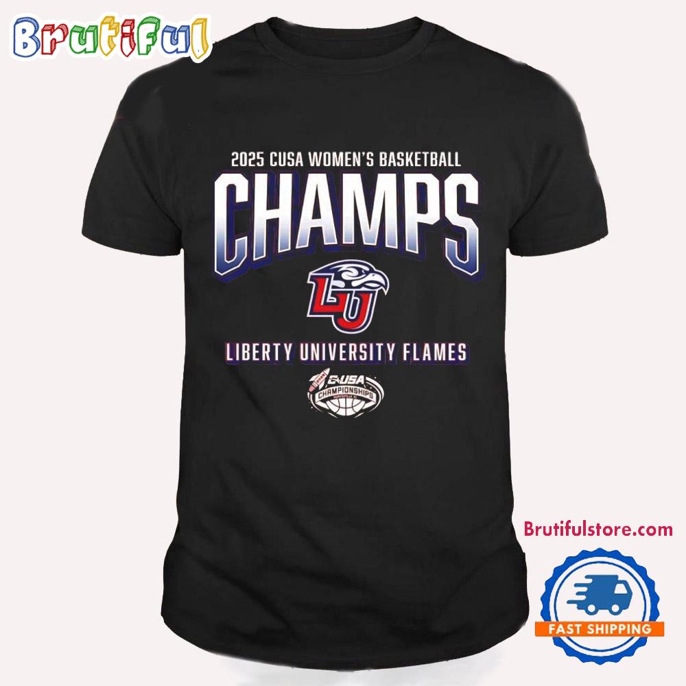 Liberty Flames 2025 C-USA Women’s Basketball Champions T Shirt