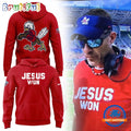 Liberty Flames Coach Jamey Chadwell Jesus Won Hoodie T-Shirt