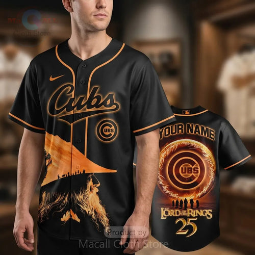 Lord of the Rings 25th Anniversary Chicago Cubs Custom Baseball Jersey