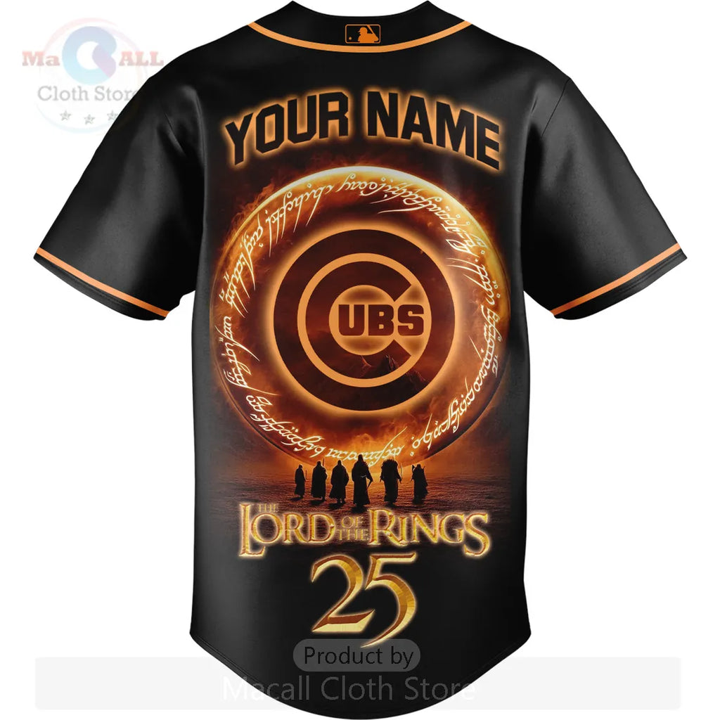 Lord of the Rings 25th Anniversary Chicago Cubs Custom Baseball Jersey