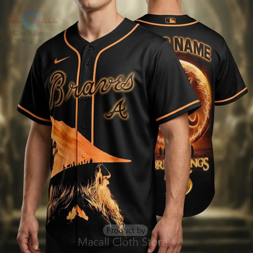 Lord of the Rings Atlanta Braves 25th Anniversary Custom Baseball Jersey