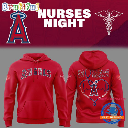 Los Angeles Angels Baseball NURSES NIGHT 2025 Hoodie Shirt