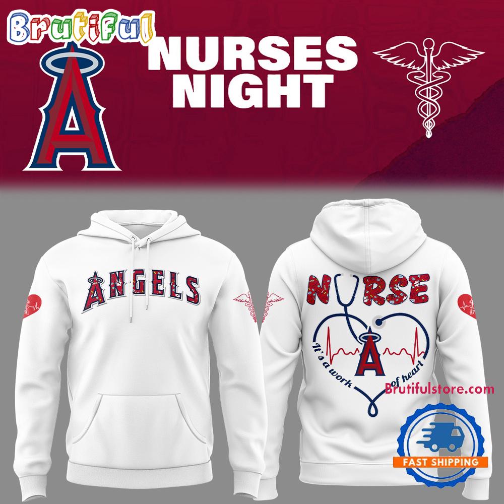 Los Angeles Angels Baseball NURSES NIGHT Limited Edition Hoodie T-Shirt