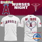 Los Angeles Angels Baseball NURSES NIGHT Limited Edition Hoodie T-Shirt