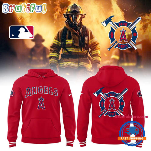 Los Angeles Angels x Firefighter Appreciation Night Limited Edition Hoodie T-Shirt