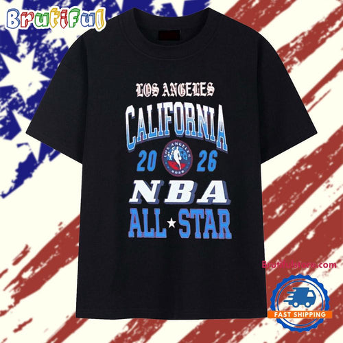 Los Angeles California 2026 NBA All-Star Logo Graphic T Shirt