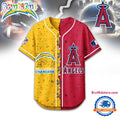 Los Angeles Chargers Mix Los Angeles Angels Sporty New Design Baseball Jersey