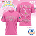 Los Angeles Chargers Nurse Breast Cancer Awareness Limited Ediition 3D Shirt