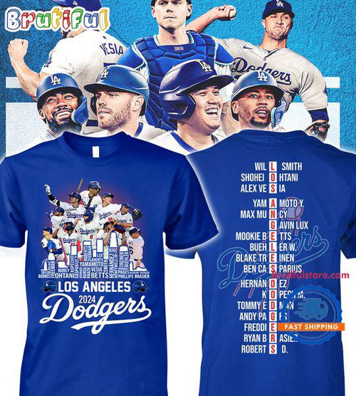 Los Angeles Dodgers 2024 Champions Baseball T Shirt