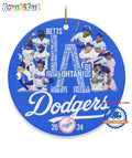 Los Angeles Dodgers 2024 National League World Series Champions Ornament