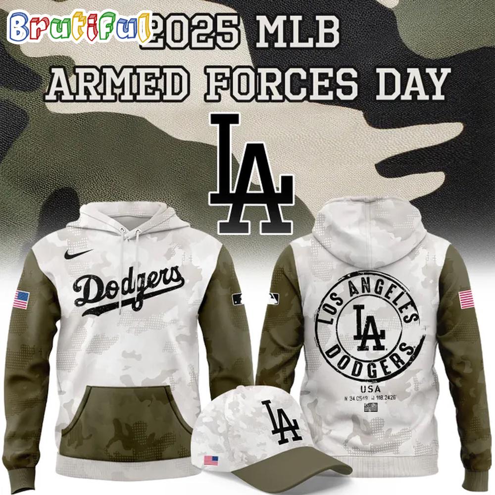 Los Angeles Dodgers 2025 Armed Forces Day Hoodie Shirt