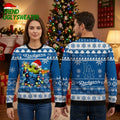 Los Angeles Dodgers Baby Yoda Christmas Lights Ugly Christmas Sweater
