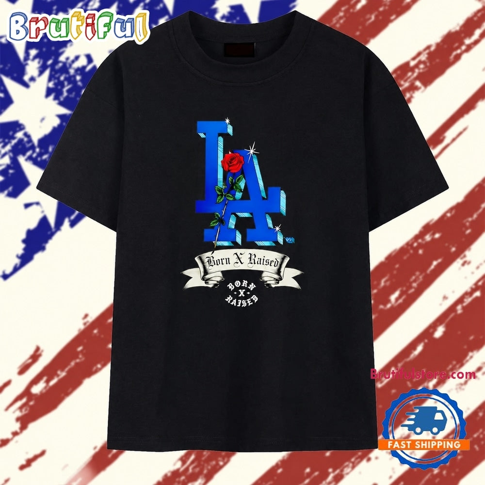 Los Angeles Dodgers Born X Raised Forever Blue 2026 Graphic T Shirt