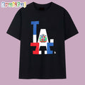 Los Angeles Dodgers Dominican Republic Flag Logo T Shirt