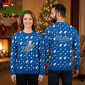 Los Angeles Dodgers Snowy Trees Logo Ugly Christmas Sweater