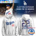 Los Angeles Dodgers x Clayton Kershaw Thanks for the Memories Limited Edition Hoodie
