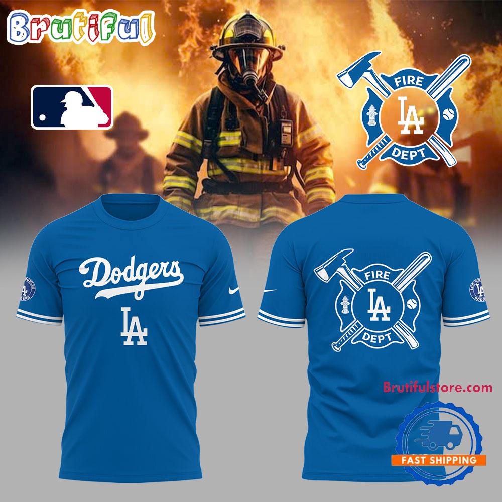 Los Angeles Dodgers x Firefighter Appreciation Night Hoodie T-Shirt