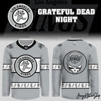 Los Angeles Kings Grateful Dead Night 2026 Gray Hockey Jersey
