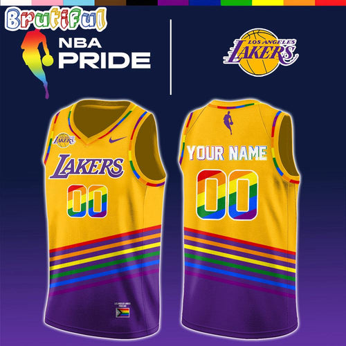 Los Angeles Lakers 2026 NBA x Pride Day Limited Edition Basketball Jersey