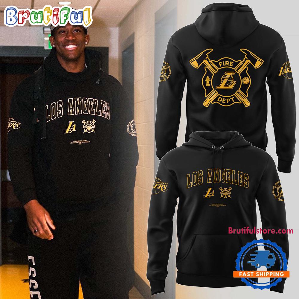 Los Angeles Lakers Firefighter Appreciation Night New 3D Shirt