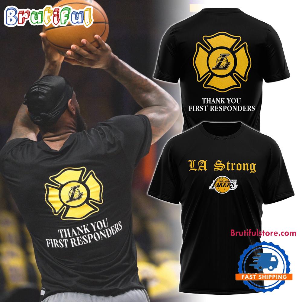 Los Angeles Lakers LA Strong Hoodie T-Shirt
