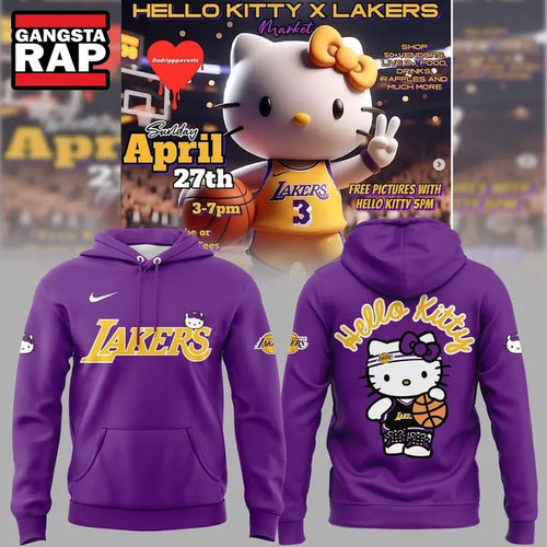 Los Angeles Lakers x Hello Kitty Limited Edition 2026 Hoodie T-Shirt