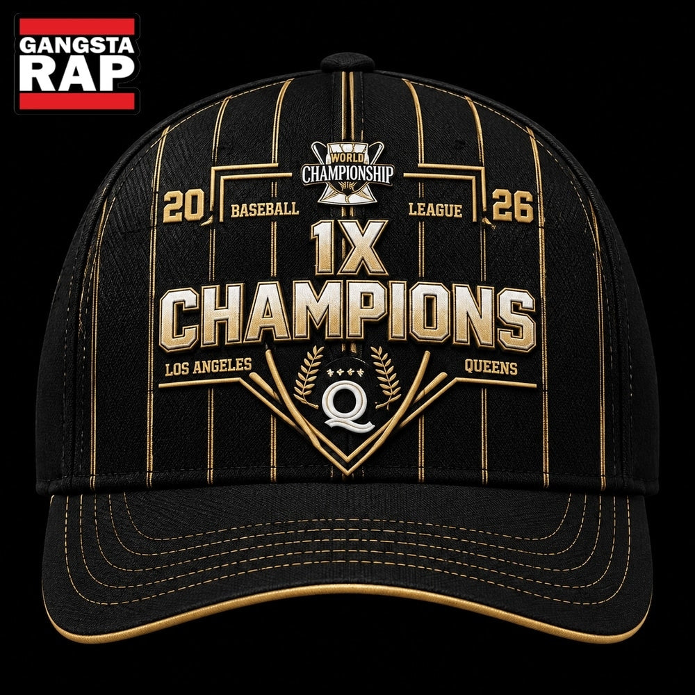 Los Angeles Queens Champions 1X WPBL Baseball 2026 Cap