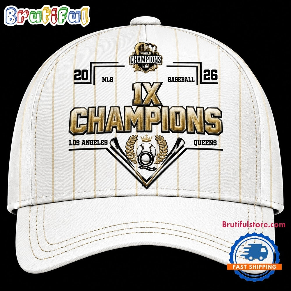 Los Angeles Queens Champions 1X WPBL Baseball 2026 Limited Edition Cap