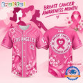 Los Angeles Queens x Breast Cancer Awareness Month 2026 Baseball Jersey