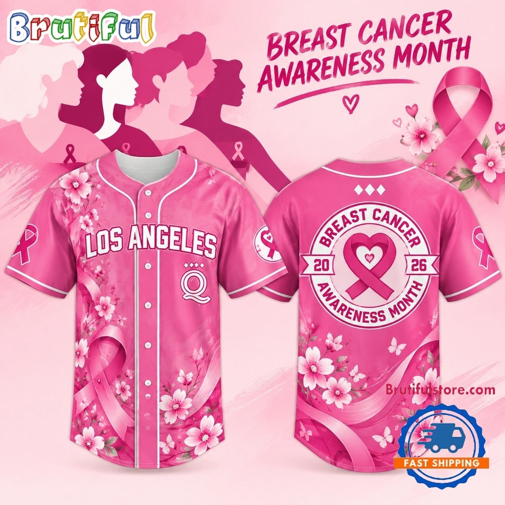 Los Angeles Queens x Breast Cancer Awareness Month 2026 Baseball Jersey