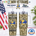 Los Angeles Rams 2026 NFL Honor Veterans Camo Stanley Tumbler