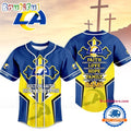 Los Angeles Rams NFL Blessed Beyond The Score Baseball Jersey