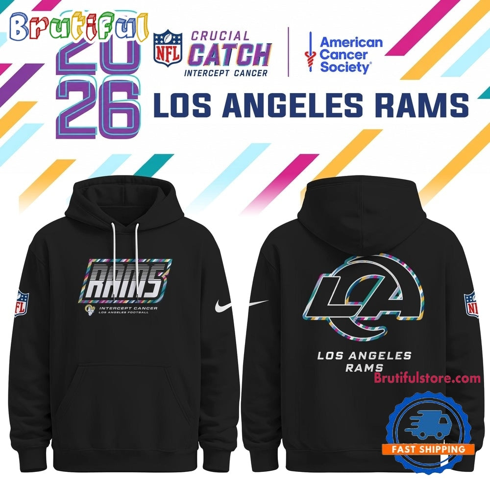 Los Angeles Rams NFL Crucial Catch 2026 Limited Edition Black Hoodie Shirt