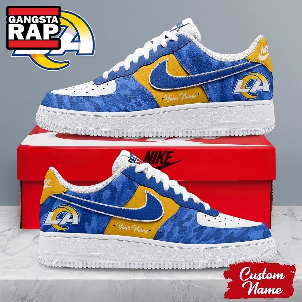 Los Angeles Rams NFL End Zone Energy Air Force 1 Sneaker Shoes