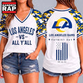 Los Angeles Rams NFL vs All Y’ All United We Stand V Neck T Shirt