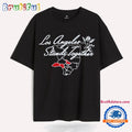 Los Angeles Stands Together La Strong Wildfires Map T Shirt