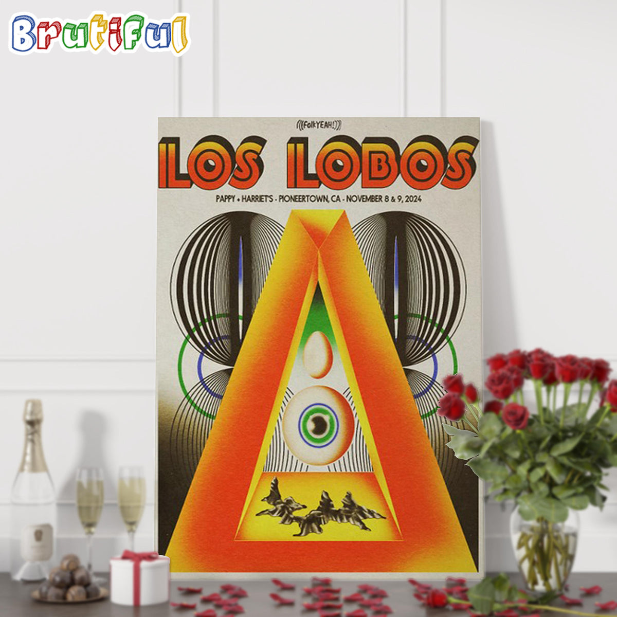 Los Lobos November 8-9 2024 Harriet’s Pioneertown CA Wall Art Poster Canvas