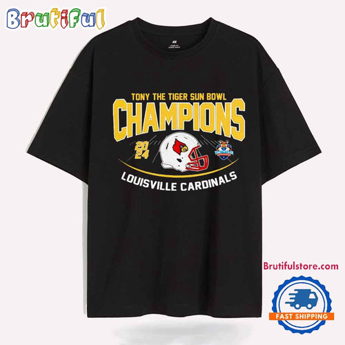 Louisville Cardinals 2024 Tony The Tiger Sun Bowl Champions T Shirt