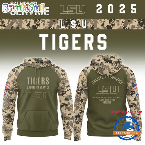 LSU Tigers 2025 NCAA Salute To Service Limited New Hoodie