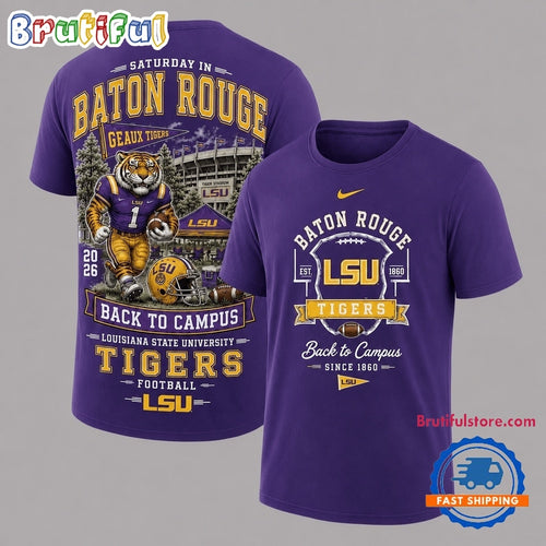 LSU Tigers 2026 NCAA Back To Campus 3D Shirt