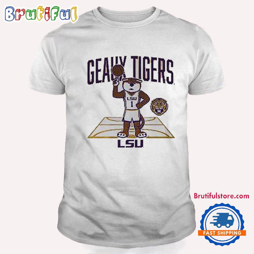 Lsu Tigers Basketball Geaux Tigers Mascot Court T Shirt