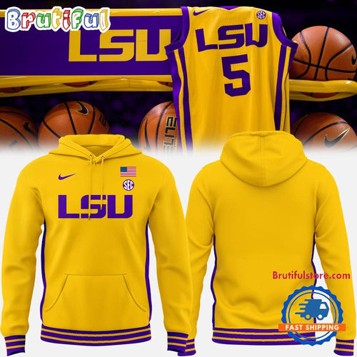 LSU Tigers Basketball Special Edition Gold Uniform Hoodie