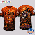 LSU Tigers NCAA Haunted Night Halloween Baseball Jersey Shirt