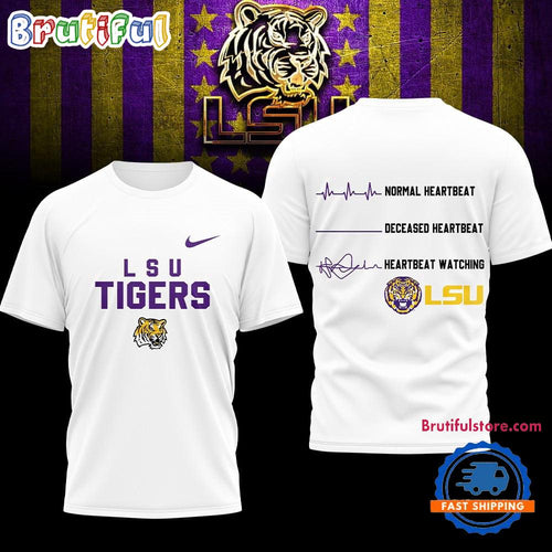 LSU Tigers NCAA Heartbeat Unisex 3D Shirt