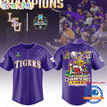 LSU Tigers NCAA Men’s College World Series Champions 2025 Mascot Jersey Shirt