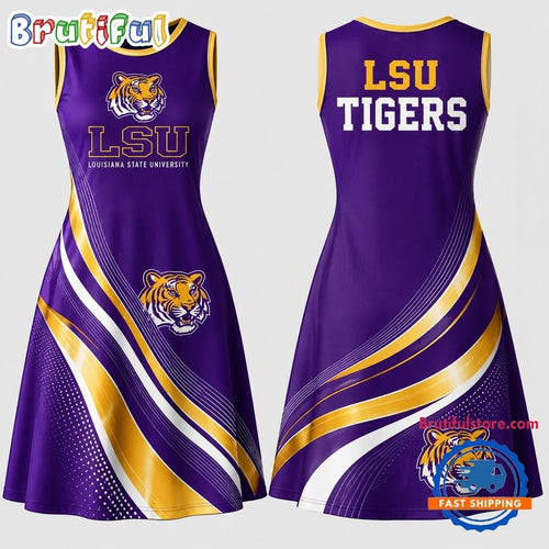 LSU Tigers NCAA Team Pride Women’s Sleeveless Dress