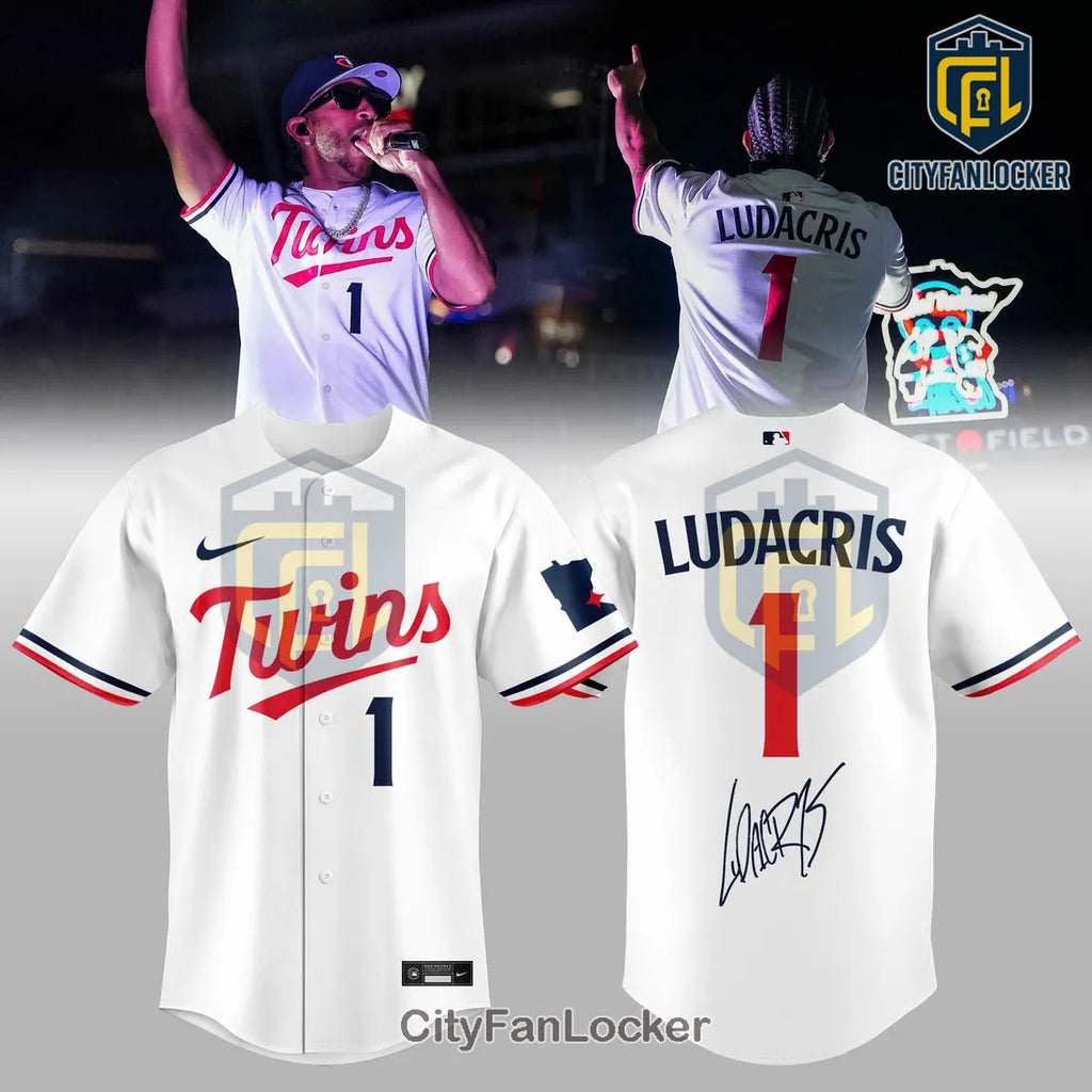 Ludacris x Minnesota Twins White Baseball Jersey 2026